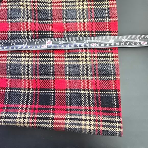 Vtg Requirements Wool Blazer Jacket Womens 14 Holiday Plaid Academia Preppy Lux - Picture 10 of 10